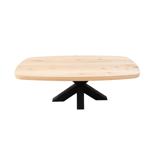 Deens Ovale Salontafel Loki | Deens Ovaal Eiken Blad | Handgemaakte Eiken Matrix Poot 1