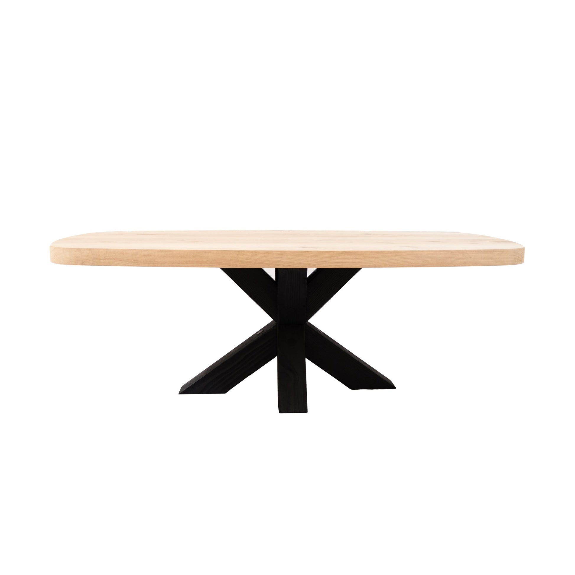 Deens Ovale Salontafel Loki | Deens Ovaal Eiken Blad | Handgemaakte Eiken Matrix Poot 3