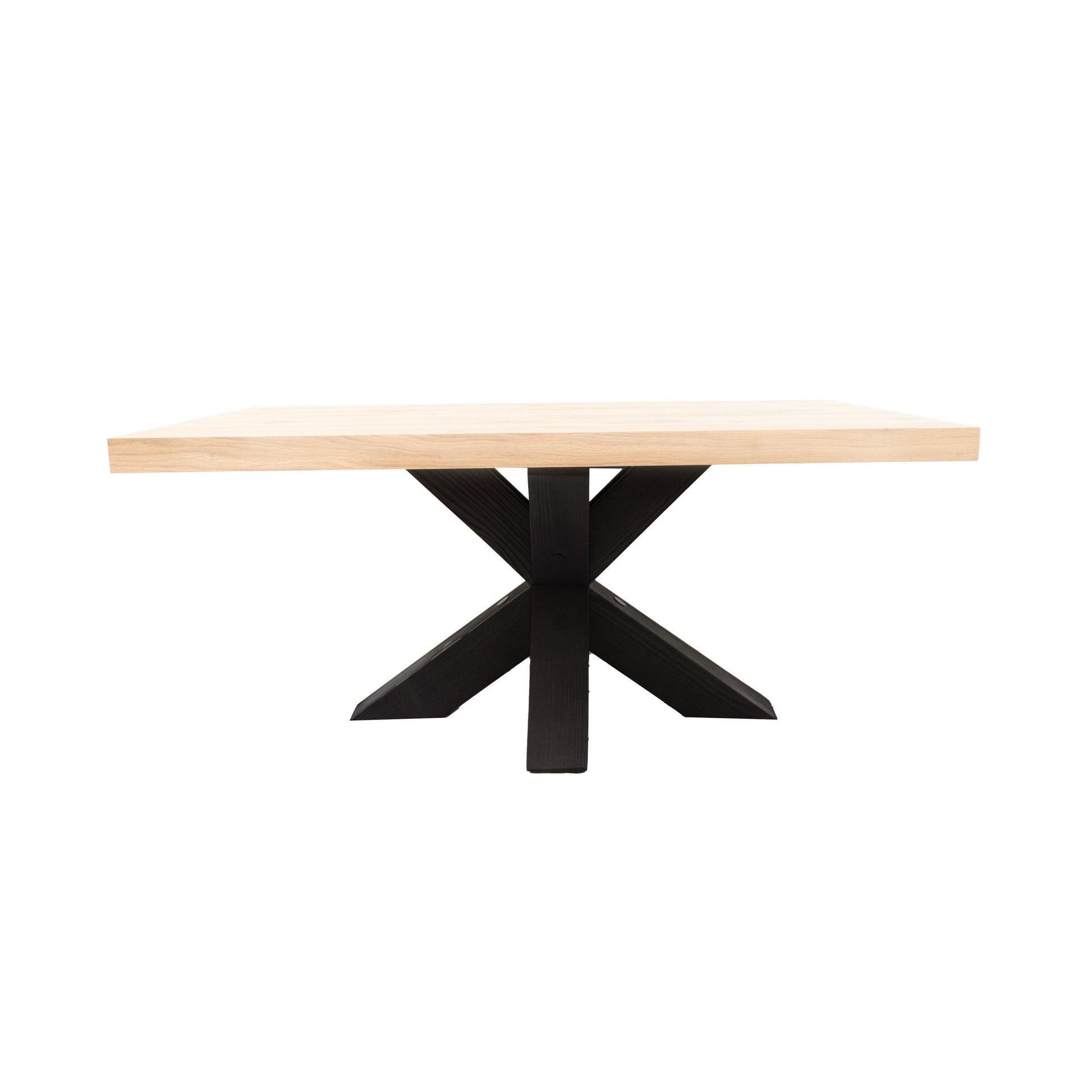 Rechthoekige Salontafel Levy | Rechthoekig Eiken Blad | Handgemaakte Eiken Matrix Poot 3