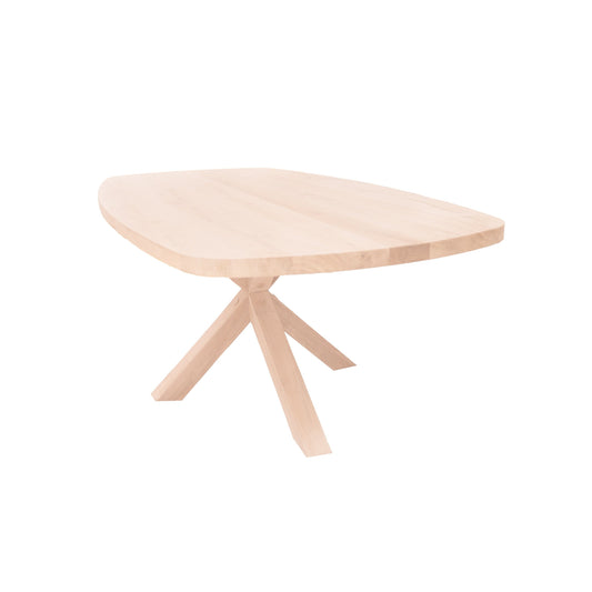 Deens Ovale Eettafel Perry | Deens Ovaal Eiken Blad | Handgemaakte Eiken Matrix Poot 2