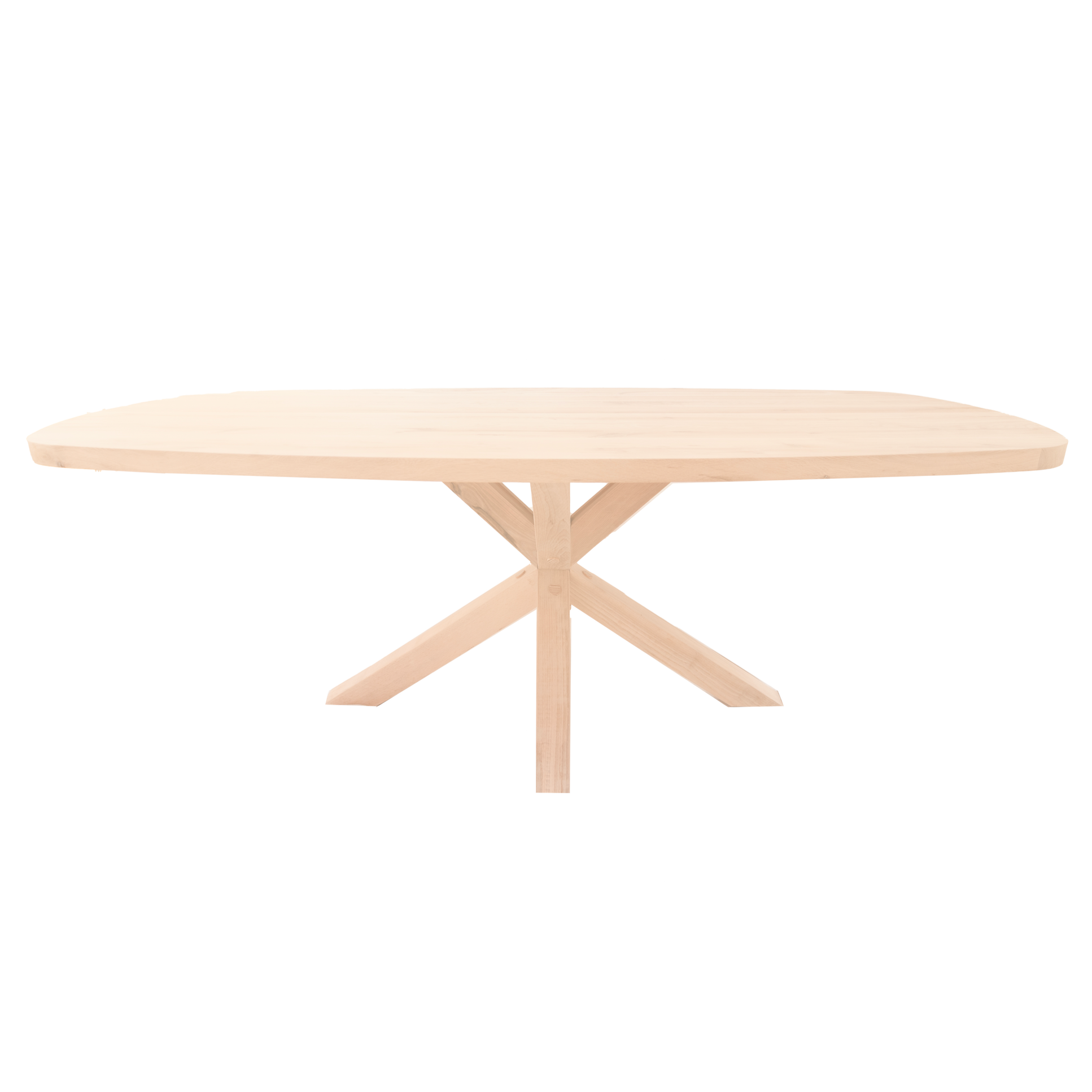 Deens Ovale Eettafel Perry | Deens Ovaal Eiken Blad | Handgemaakte Eiken Matrix Poot 3