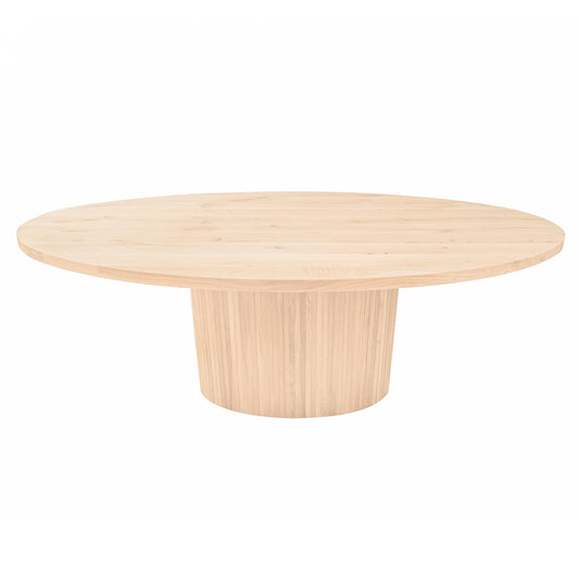 Ovale Eettafel Houston | Ovaal Eiken Blad | Eiken Cone Poot 1