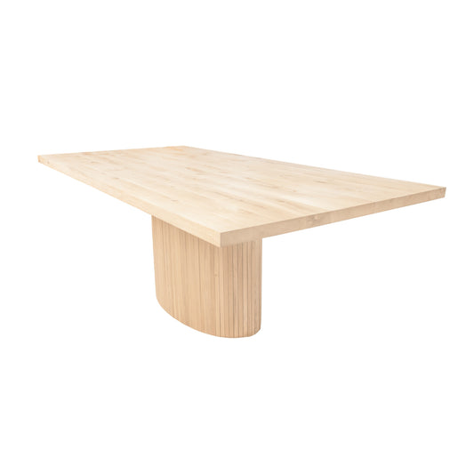 Rechthoekige Eettafel Reno | Rechthoekig Eiken Blad | Eiken Cone Poot 2