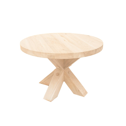 Ronde Salontafel Nolan | Ronde Eiken Blad | Massief Eiken Matrix Poot 2